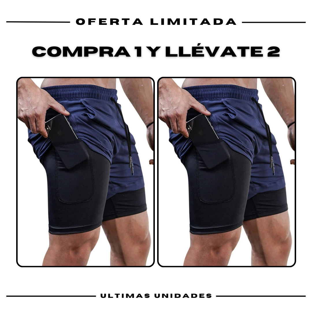 Calças curtas de compressão Comfort-Fit: COMPRE 1 Y OBTENGA 2