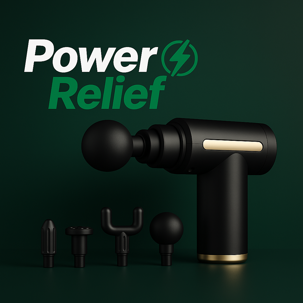 QUANTIDADE 10 - PowerRelief™: A melhor pistola de massagem por percussão da América