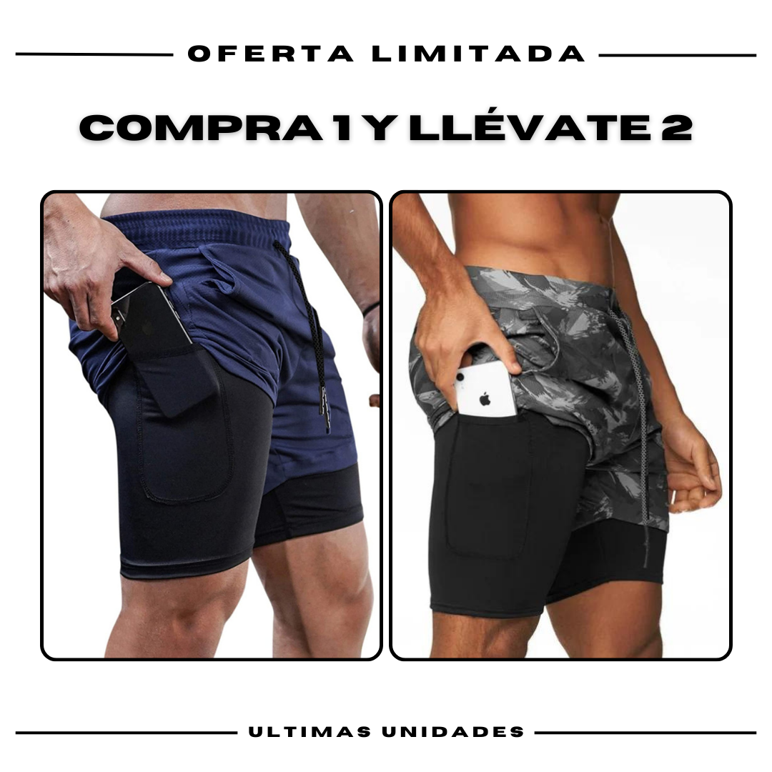 Calças curtas de compressão Comfort-Fit: COMPRE 1 Y OBTENGA 2 