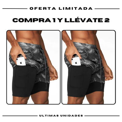 Pantalones cortos de compresión Comfort-Fit: COMPRE 1 Y OBTENGA 2