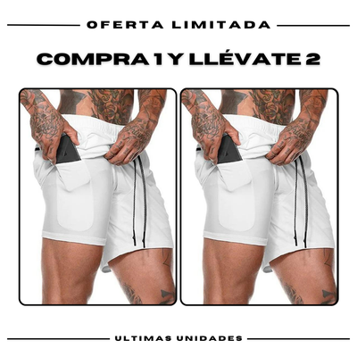 Pantalones cortos de compresión Comfort-Fit: COMPRE 1 Y OBTENGA 2