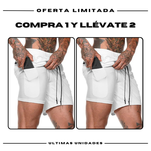 Pantalones cortos de compresión Comfort-Fit: COMPRE 1 Y OBTENGA 2