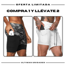 Pantalones cortos de compresión Comfort-Fit: COMPRE 1 Y OBTENGA 2