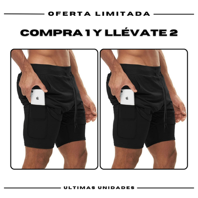 Pantalones cortos de compresión Comfort-Fit: COMPRE 1 Y OBTENGA 2