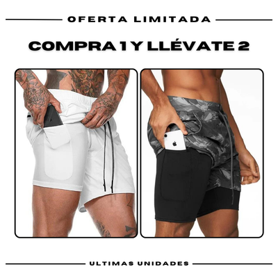 Pantalones cortos de compresión Comfort-Fit: COMPRE 1 Y OBTENGA 2