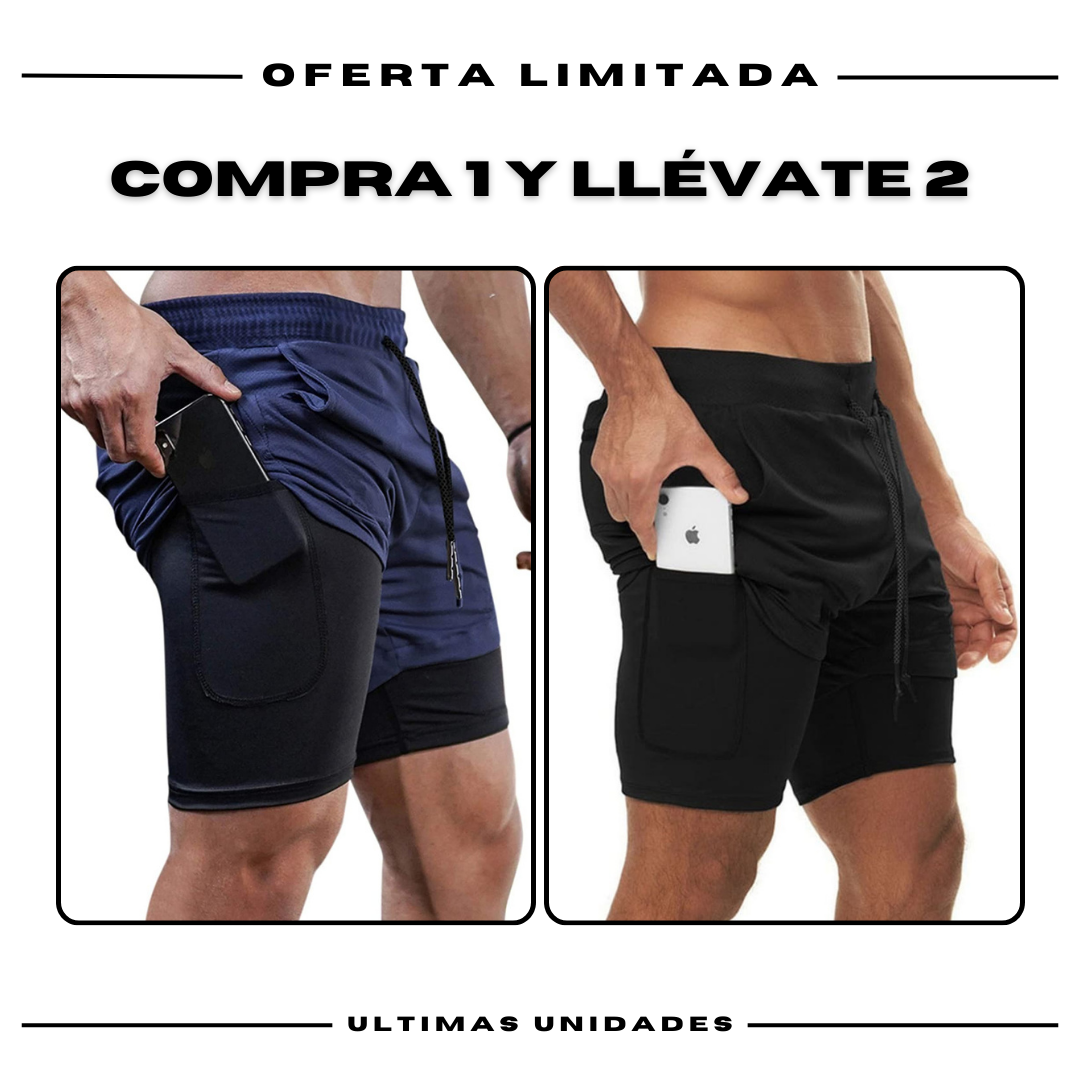 Calças curtas de compressão Comfort-Fit: COMPRE 1 Y OBTENGA 2 