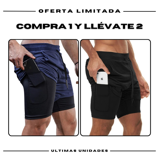 Pantalones cortos de compresión Comfort-Fit: COMPRE 1 Y OBTENGA 2