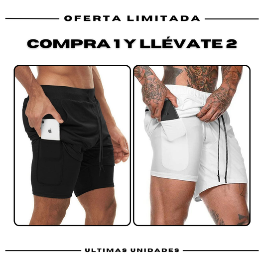 Pantalones cortos de compresión Comfort-Fit: COMPRE 1 Y OBTENGA 2