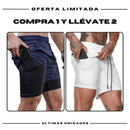 Pantalones cortos de compresión Comfort-Fit: COMPRE 1 Y OBTENGA 2