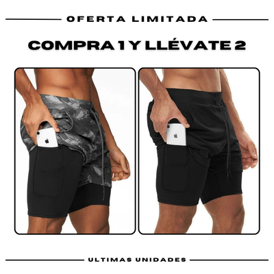 Pantalones cortos de compresión Comfort-Fit: COMPRE 1 Y OBTENGA 2