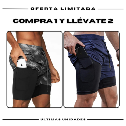 Calças curtas de compressão Comfort-Fit: COMPRE 1 Y OBTENGA 2 