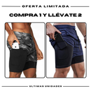Pantalones cortos de compresión Comfort-Fit: COMPRE 1 Y OBTENGA 2