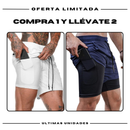 Pantalones cortos de compresión Comfort-Fit: COMPRE 1 Y OBTENGA 2