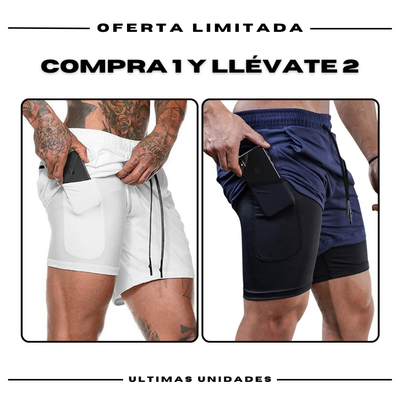 Pantalones cortos de compresión Comfort-Fit: COMPRE 1 Y OBTENGA 2