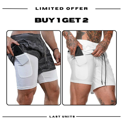 Calções de compressão com ajuste confortável - Compre 1 e leve 2 