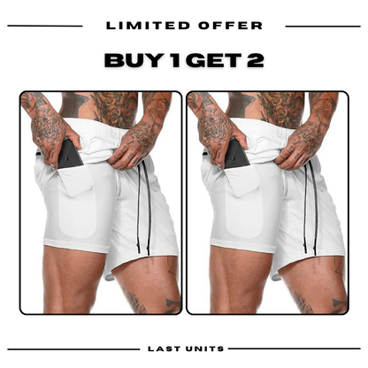 Calções de compressão com ajuste confortável - Compre 1 e leve 2 