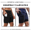 Pantalones cortos de compresión Comfort-Fit: COMPRE 1 Y OBTENGA 2