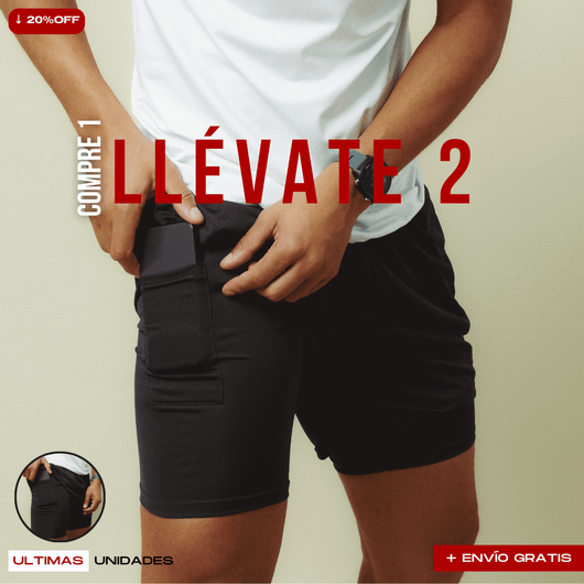 Pantalones cortos de compresión Comfort-Fit: COMPRE 1 Y OBTENGA 2